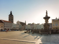 Adventní trhy na náměstí Přemysla Otakara II. v Českých Budějovicích